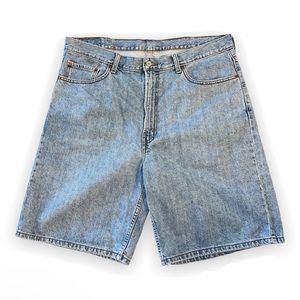 Levi Mens Denim Shorts 550 Relaxed Fit 90s Dad Jeans Y2k Size 40